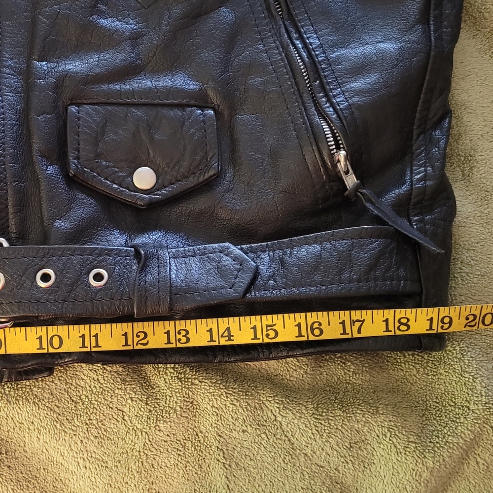 Leather Motorcycle Jacket - Picture 9 of 11